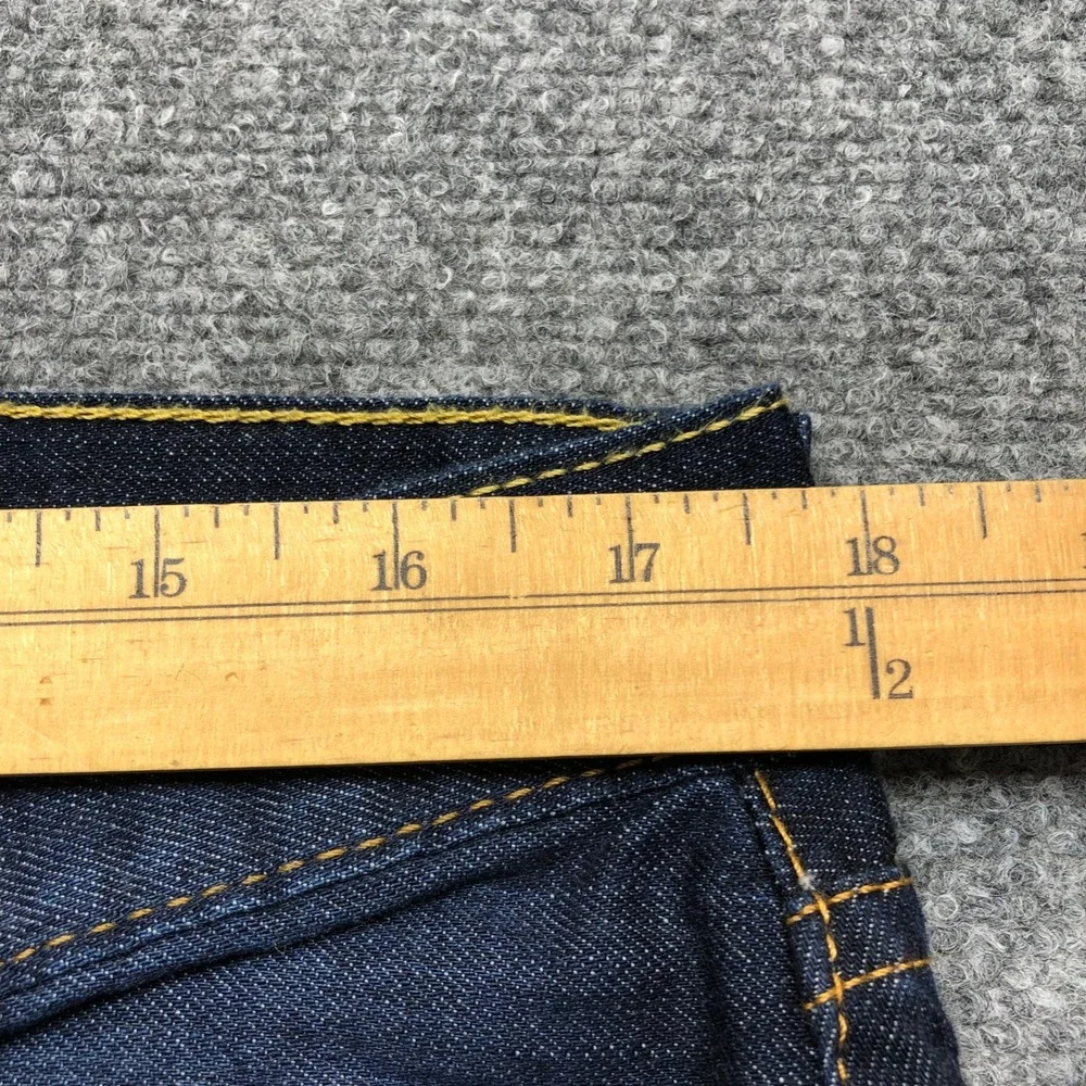 Levis 505 Regular Fit Dark Wash Indigo Denim Jeans Mens 36x30 00505-1136